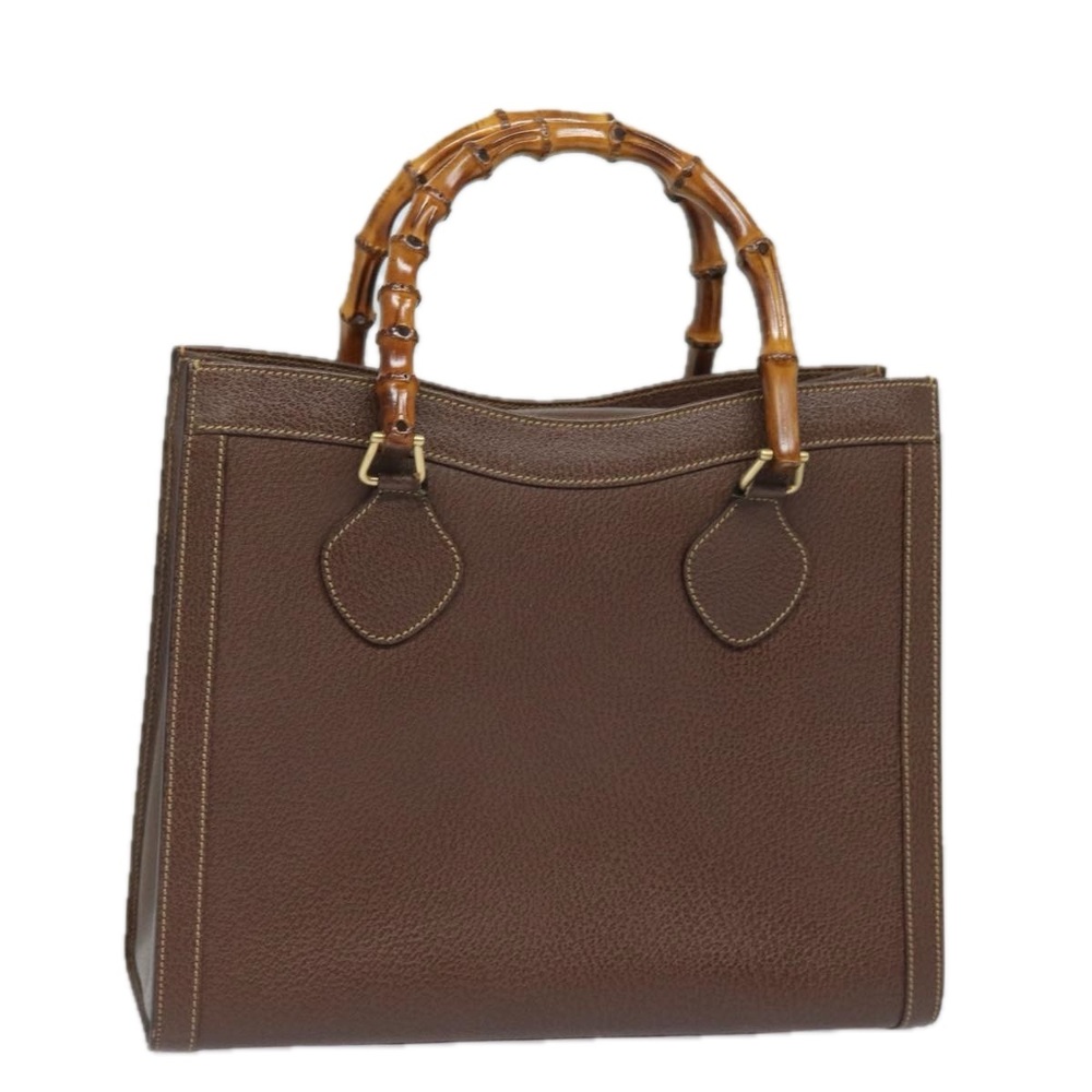 Gucci Brown Satchel with Bamboo Top Handles